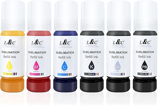 L&C Sublimation Ink x6