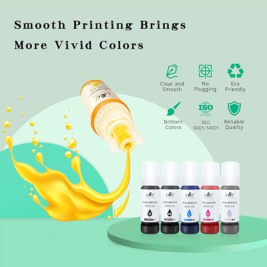 L&C Sublimation Ink x6