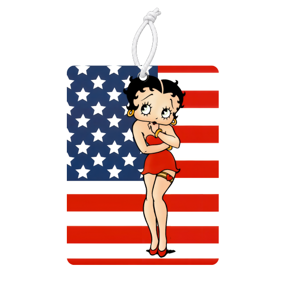Betty Boop American flag Air Freshener