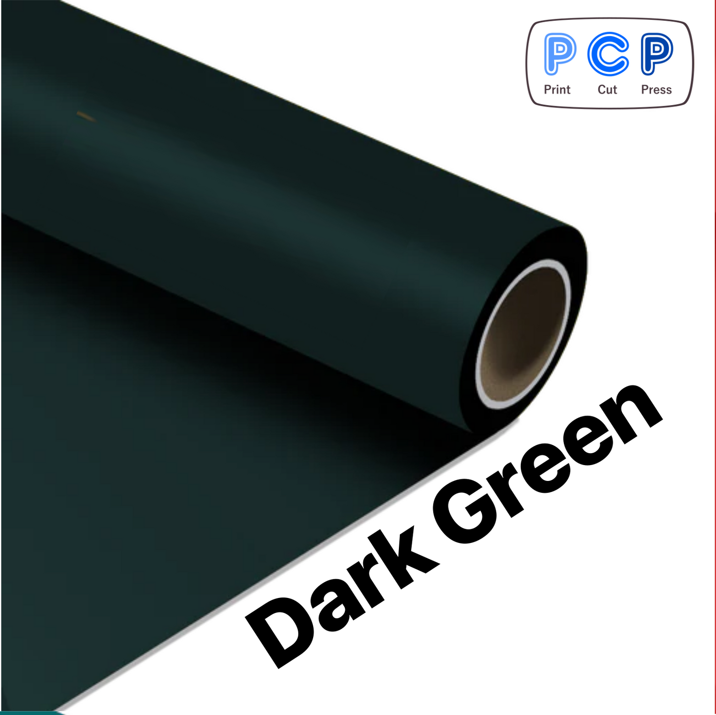 Dark Green HTV PU Vinyl 30cm