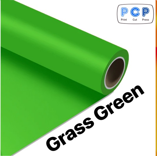 Clearance Offcut Grass Green HTV PU Vinyl 30cm x 48cm