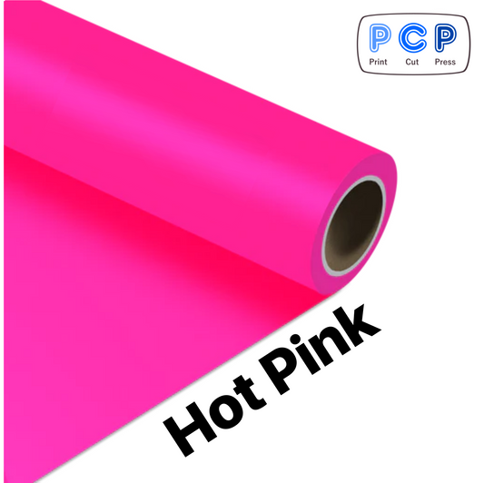Clearance Offcut Hot Pink HTV PU Vinyl 30cm x 60cm