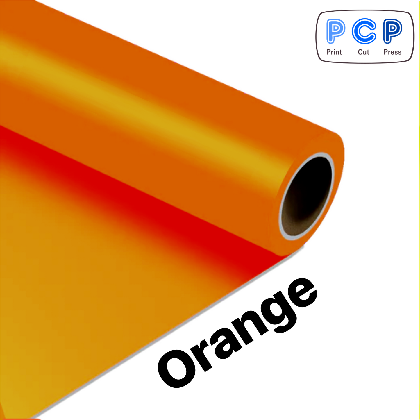 Clearance Offcut Orange HTV PU Vinyl 30cm x 43cm