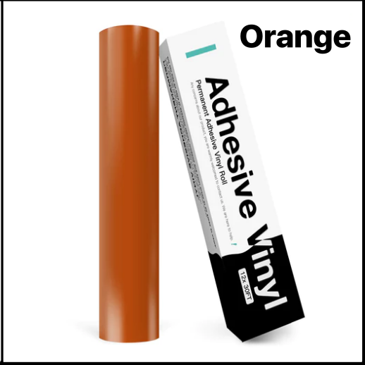 Clearance Offcut Orange Adhesive Vinyl 30cm x 98cm