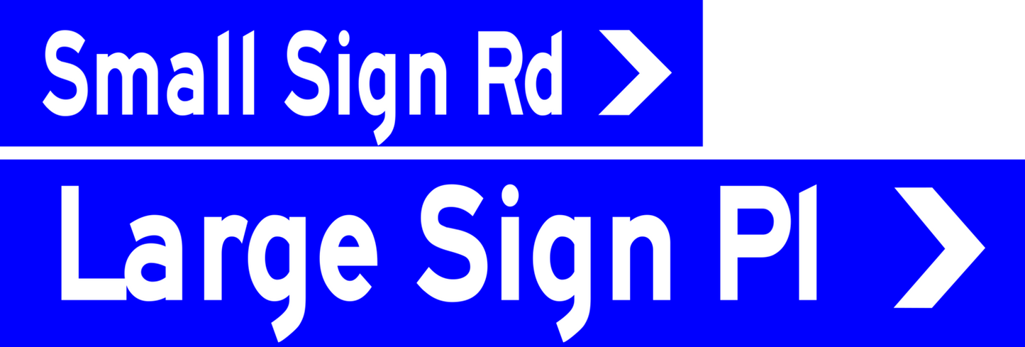 Large Street Sign Personalised