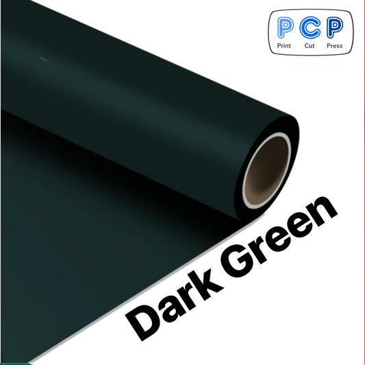 Dark Green HTV PU Vinyl 30cm