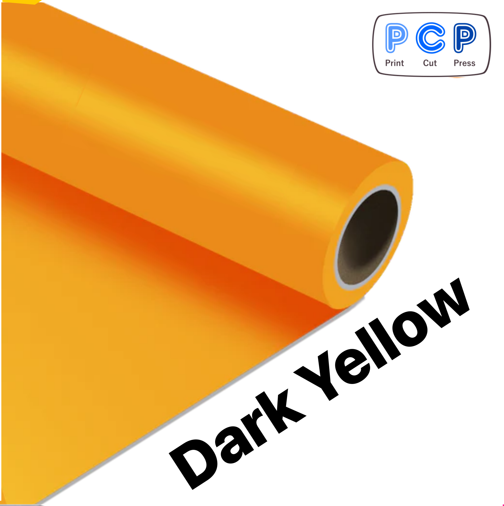 Dark Yellow HTV PU Vinyl 30cm – Print Cut Press