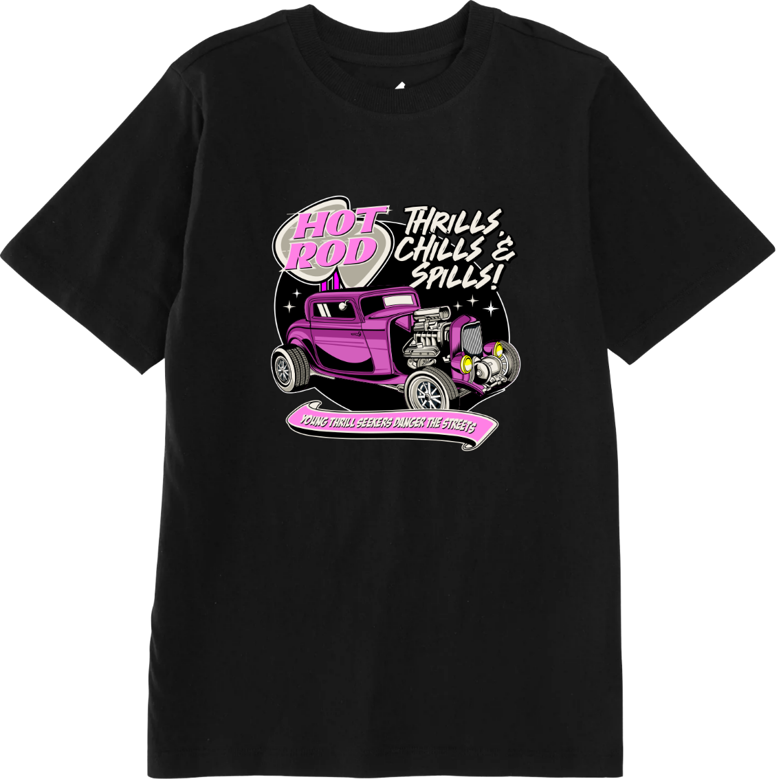 Hotrod Pink T-shirt - Kids