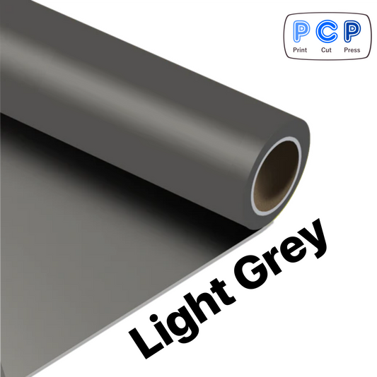 Light Grey HTV PU Vinyl 30cm