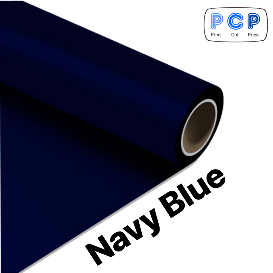 Clearance Offcut Navy Blue HTV PU Vinyl 30cm x 97cm