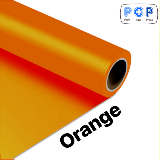Clearance Offcut Orange HTV PU Vinyl 30cm x 43cm