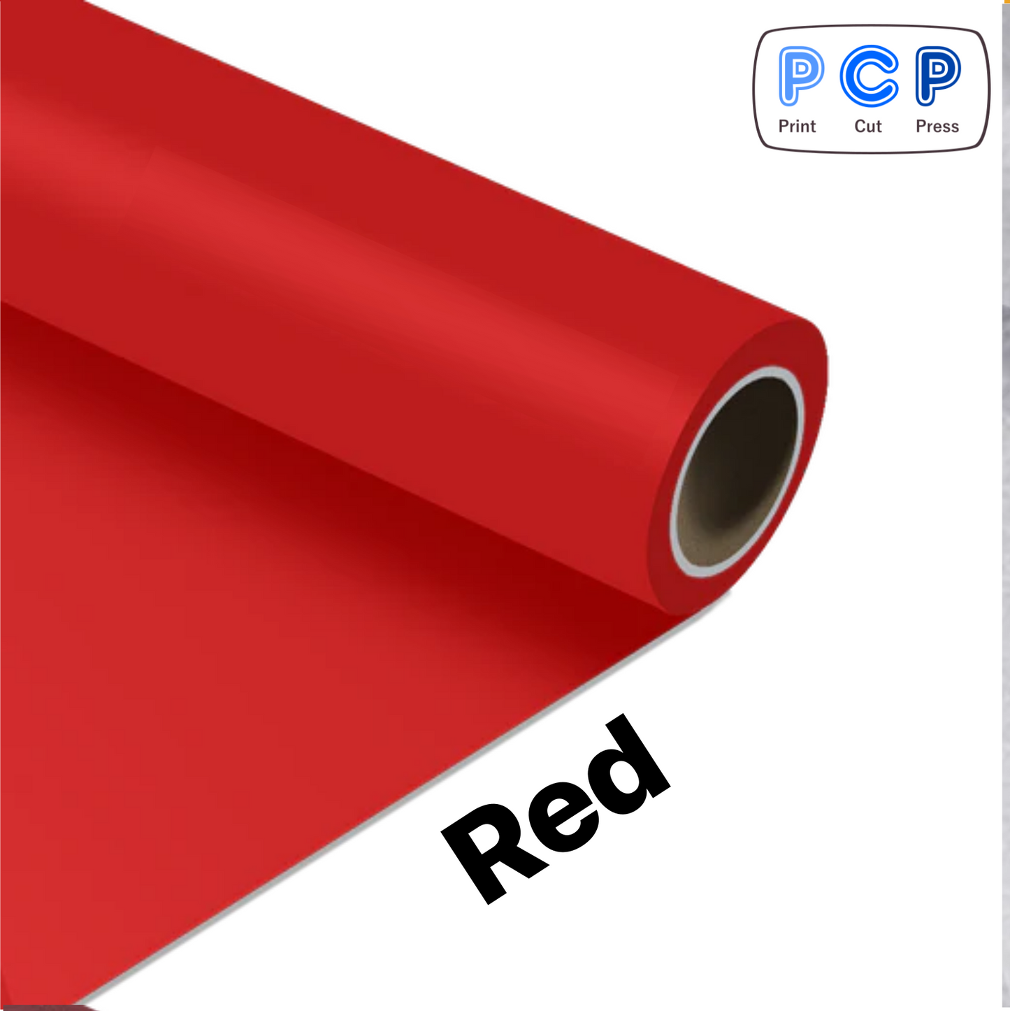 Red HTV PU Vinyl 30cm