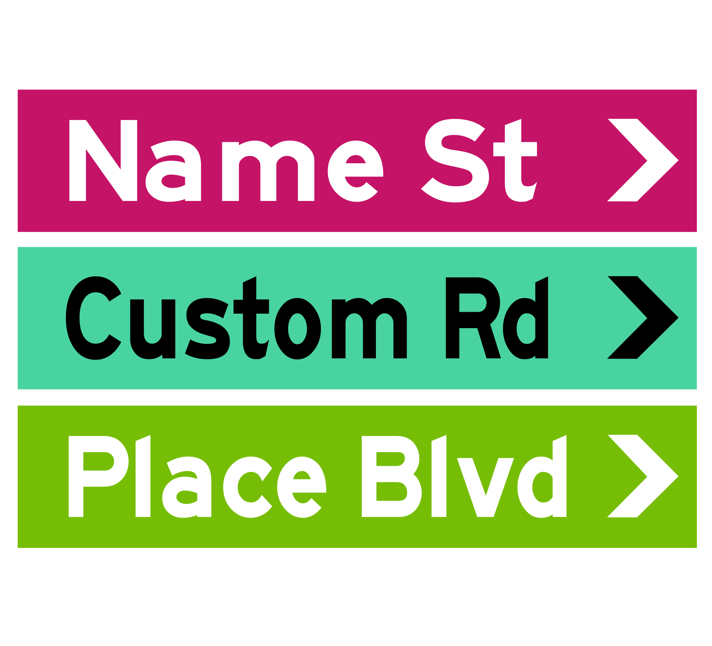 Street Sign Personalised Colours – Print Cut Press
