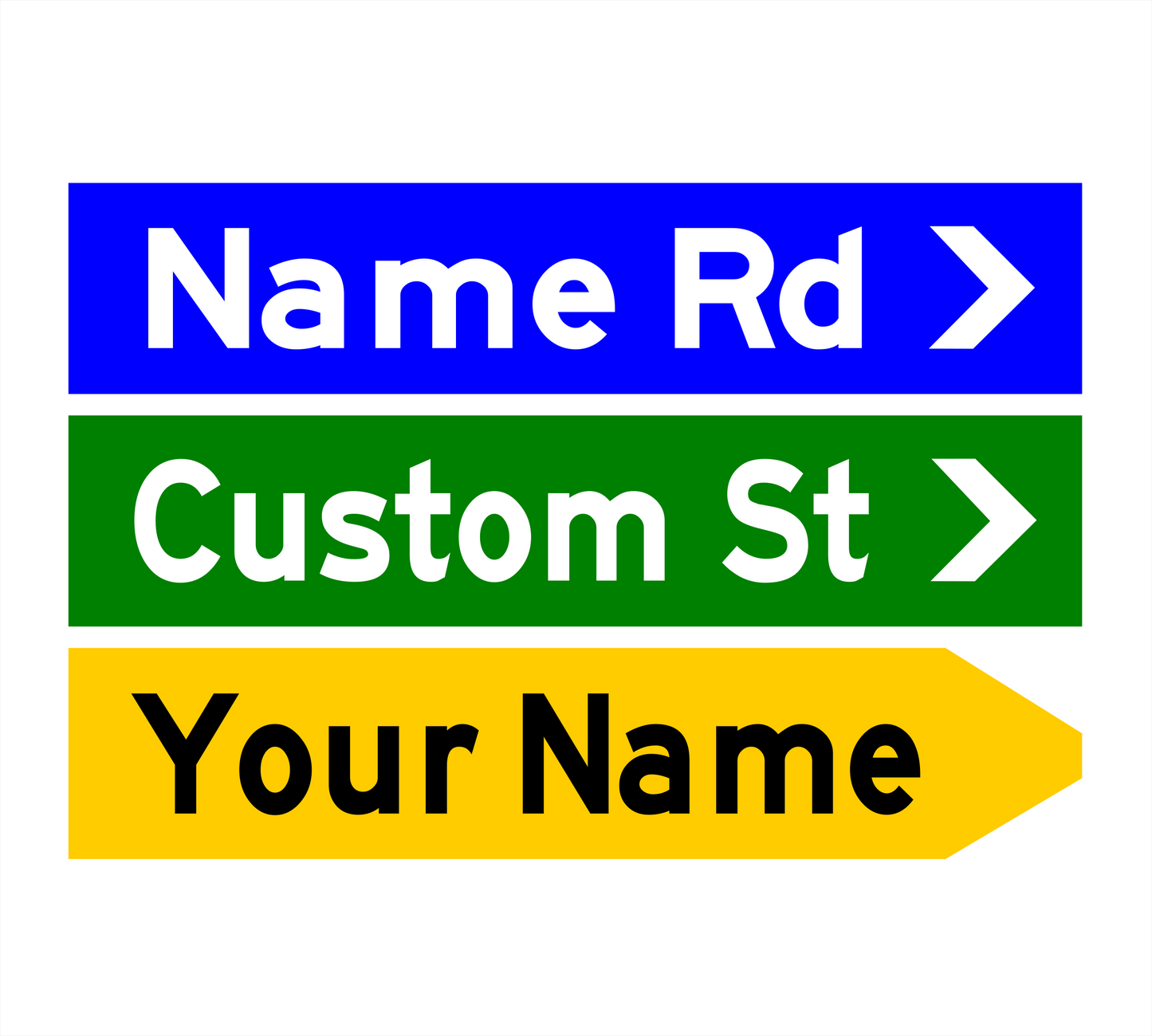 Street Sign Personalised