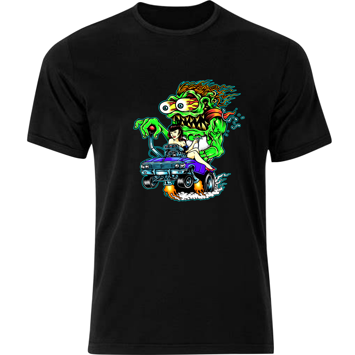 Monster with Girl T-shirt - Mens
