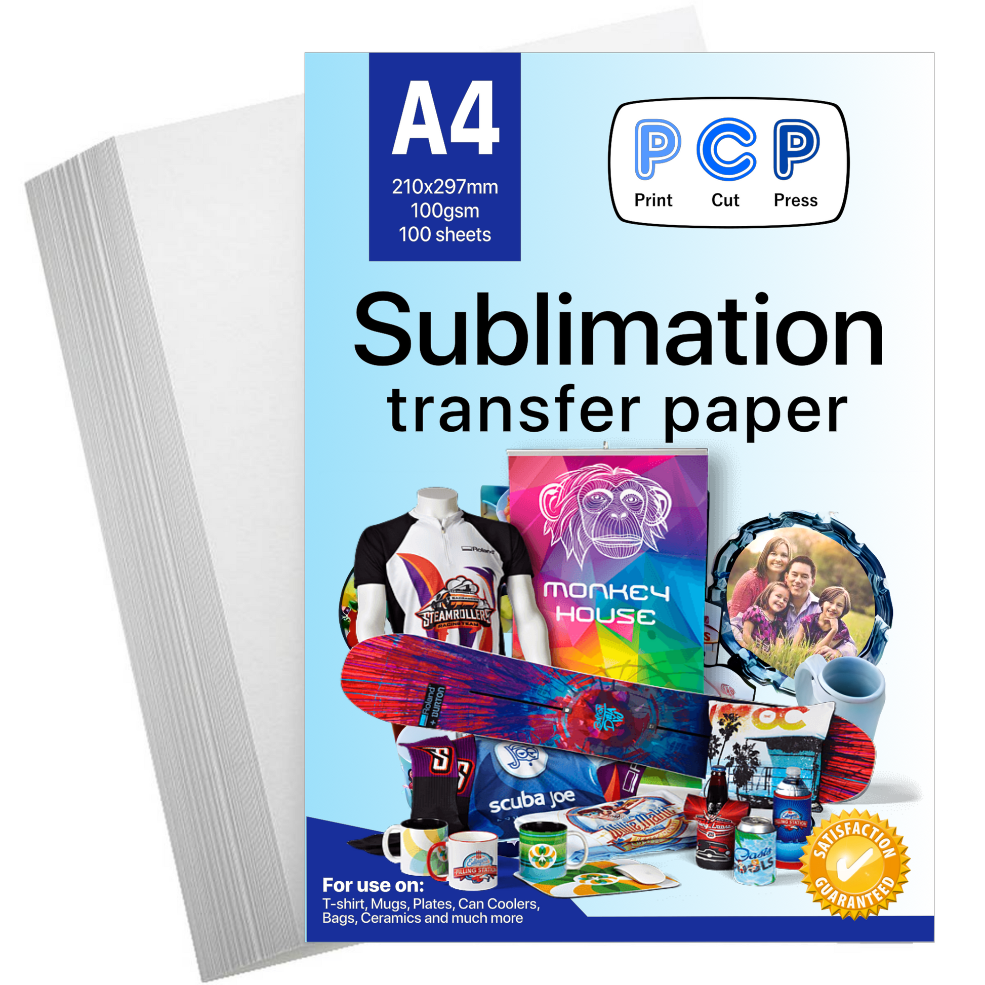 Sublimation Paper A4 100 sheets PCP – Print Cut Press